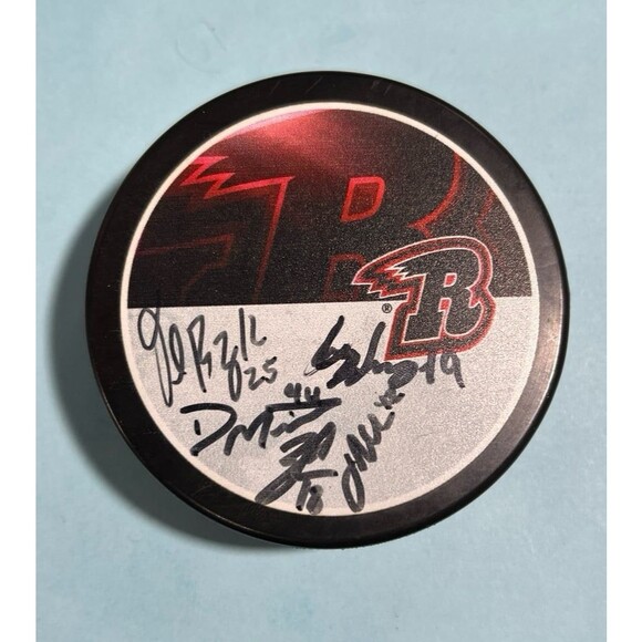 Rapid City Rush  Autographed Puck unknown several players - Picture 1 of 3